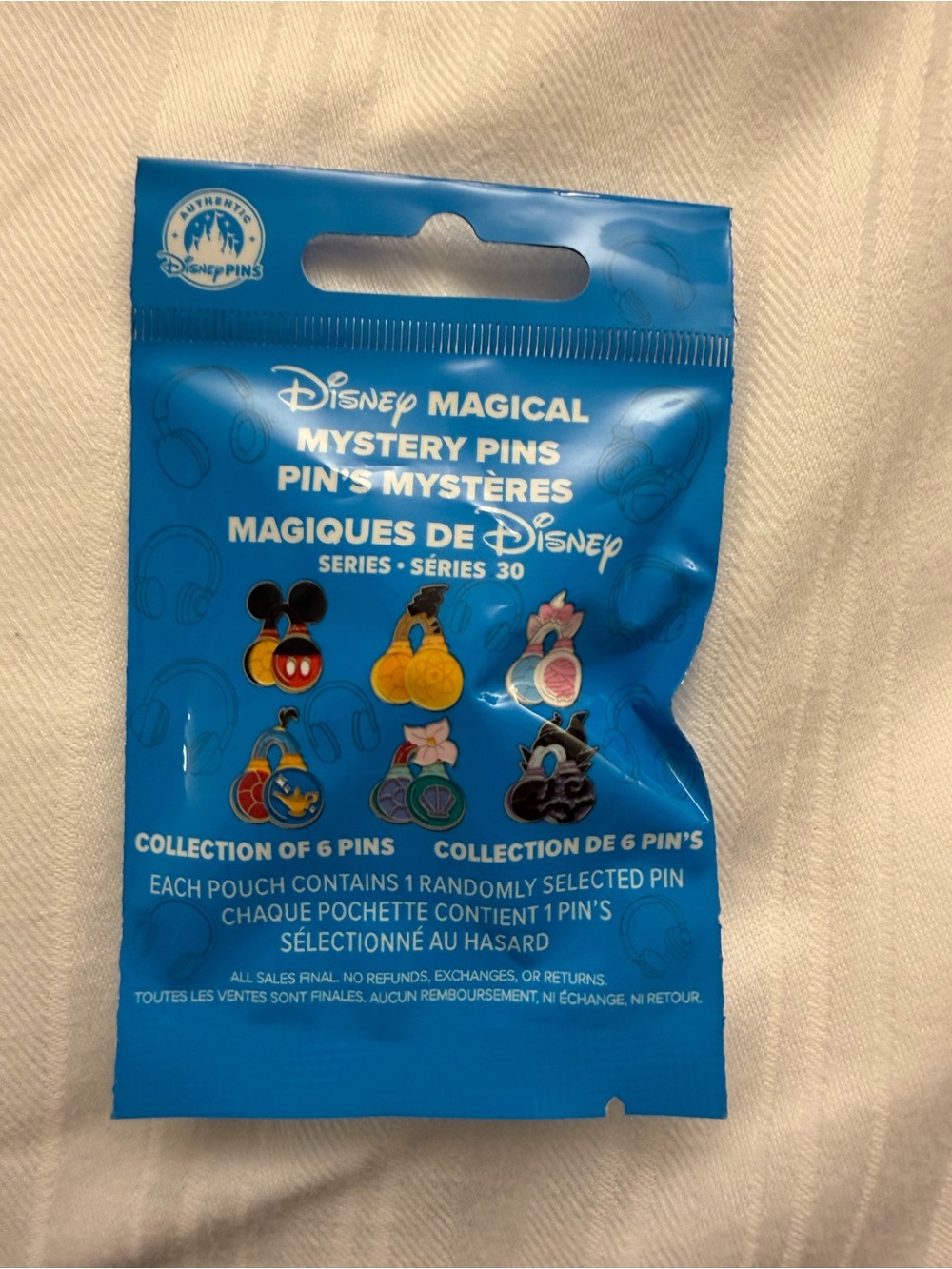 Disney Magical Mystery Pin Pack series 30 sealed 1 pin